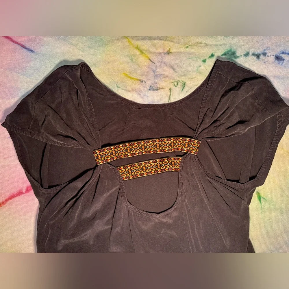 Gypsy05 Pure Silk Casual Shirt Dress